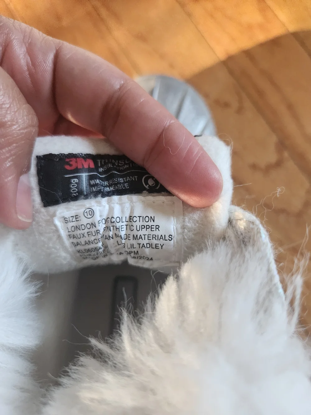 3M Thinsulate Kids Silver Glitter Faux-Fur Winter Boots